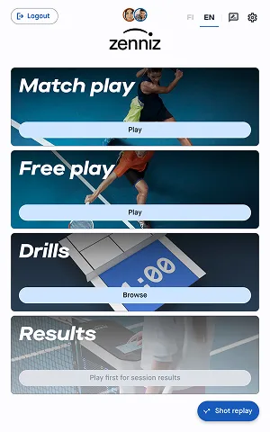 Zenniz coaching view on tablet